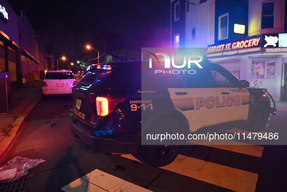 A 19-year-old male is being shot and killed in Paterson, New Jersey, United States, on August 14, 2024. At approximately 2:02 a.m. on Wednes...