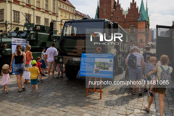 Poland is celebrating Polish Armed Forces Day, a national holiday that honors the bravery and sacrifices of Polish soldiers, in Poland, on A...