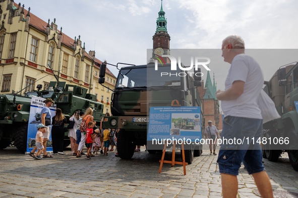 Poland is celebrating Polish Armed Forces Day, a national holiday that honors the bravery and sacrifices of Polish soldiers, in Poland, on A...