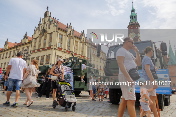 Poland is celebrating Polish Armed Forces Day, a national holiday that honors the bravery and sacrifices of Polish soldiers, in Poland, on A...