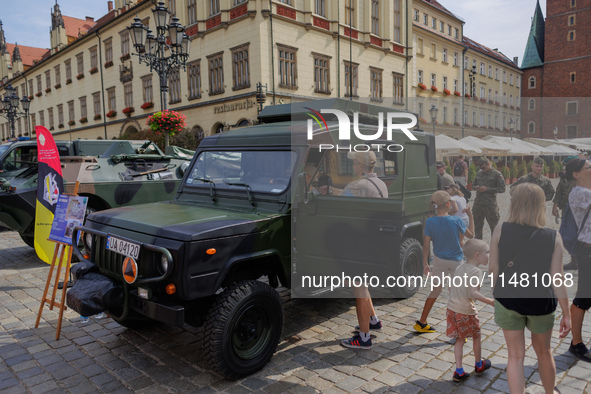 Poland is celebrating Polish Armed Forces Day, a national holiday that honors the bravery and sacrifices of Polish soldiers, in Poland, on A...