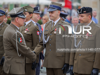 Poland is celebrating Polish Armed Forces Day, a national holiday that honors the bravery and sacrifices of Polish soldiers, in Poland, on A...