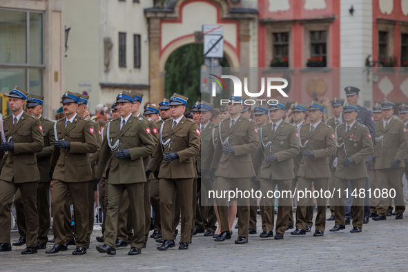 Poland is celebrating Polish Armed Forces Day, a national holiday that honors the bravery and sacrifices of Polish soldiers, in Poland, on A...