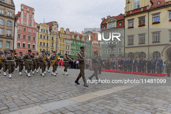 Poland is celebrating Polish Armed Forces Day, a national holiday that honors the bravery and sacrifices of Polish soldiers, in Poland, on A...