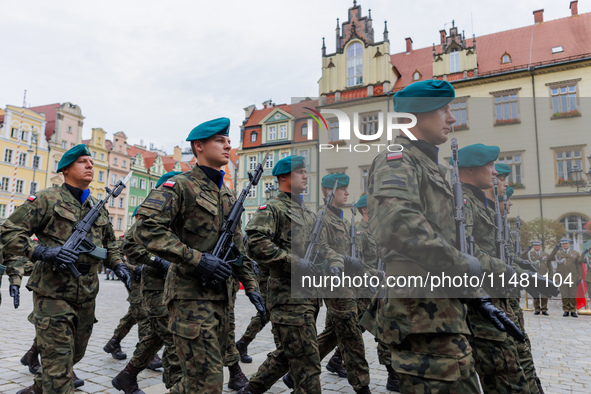 Poland is celebrating Polish Armed Forces Day, a national holiday that honors the bravery and sacrifices of Polish soldiers, in Poland, on A...