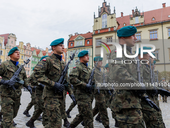 Poland is celebrating Polish Armed Forces Day, a national holiday that honors the bravery and sacrifices of Polish soldiers, in Poland, on A...