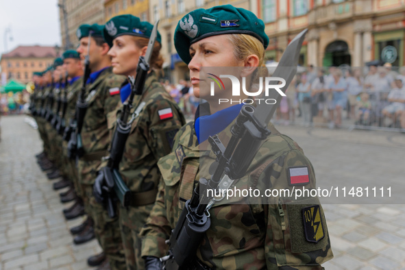 Poland is celebrating Polish Armed Forces Day, a national holiday that honors the bravery and sacrifices of Polish soldiers, in Poland, on A...