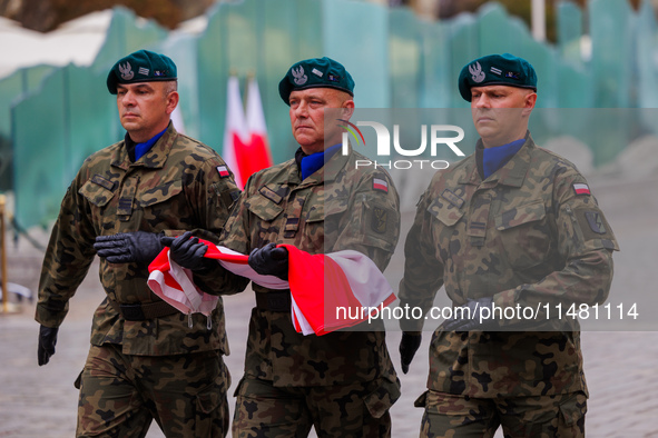 Poland is celebrating Polish Armed Forces Day, a national holiday that honors the bravery and sacrifices of Polish soldiers, in Poland, on A...