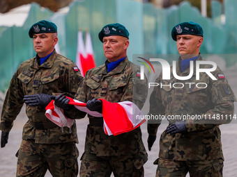 Poland is celebrating Polish Armed Forces Day, a national holiday that honors the bravery and sacrifices of Polish soldiers, in Poland, on A...