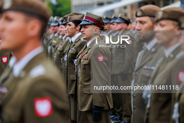 Poland is celebrating Polish Armed Forces Day, a national holiday that honors the bravery and sacrifices of Polish soldiers, in Poland, on A...