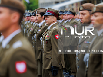 Poland is celebrating Polish Armed Forces Day, a national holiday that honors the bravery and sacrifices of Polish soldiers, in Poland, on A...