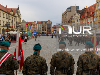 Poland is celebrating Polish Armed Forces Day, a national holiday that honors the bravery and sacrifices of Polish soldiers, in Poland, on A...