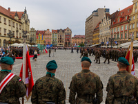 Poland is celebrating Polish Armed Forces Day, a national holiday that honors the bravery and sacrifices of Polish soldiers, in Poland, on A...