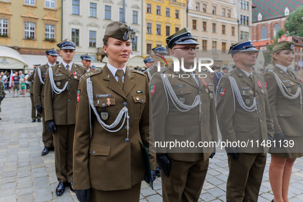 Poland is celebrating Polish Armed Forces Day, a national holiday that honors the bravery and sacrifices of Polish soldiers, in Poland, on A...