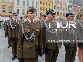 Poland is celebrating Polish Armed Forces Day, a national holiday that honors the bravery and sacrifices of Polish soldiers, in Poland, on A...