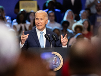 President Joe Biden delivers remarks at an event announcing reduced Medicare prices for ten widely-used drugs, Upper Marlboro, MD, August 15...