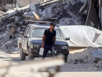 Palestinians in Khan Yunis, Palestine, on August 15, 2024, are experiencing daily life with the continuous targeting and killings of defense...