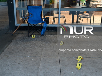 A 51-year-old male victim is being shot and is in good condition in Chicago, Illinois, United States, on August 15, 2024. On the 400 block o...