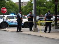 A 51-year-old male victim is being shot and is in good condition in Chicago, Illinois, United States, on August 15, 2024. On the 400 block o...