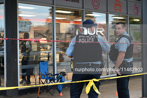 A 51-year-old male victim is being shot and is in good condition in Chicago, Illinois, United States, on August 15, 2024. On the 400 block o...