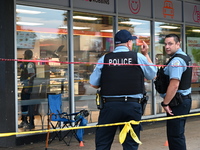 A 51-year-old male victim is being shot and is in good condition in Chicago, Illinois, United States, on August 15, 2024. On the 400 block o...