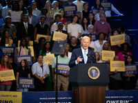 President Joe Biden delivers remarks at an event announcing reduced Medicare prices for ten widely-used drugs, Upper Marlboro, MD, August 15...