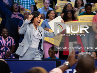 Angela Alsobrooks, Chief Executive of Prince George's County, Maryland, and Democratic nominee for one of the state's U.S. Senate seats, spe...