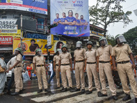 Clashes are being seen between students and police during a protest demonstration against the rape and murder of a second-year doctor at RG...