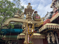 Pazhanchira Devi Temple is celebrating the Vishu Festival in Thiruvananthapuram (Trivandrum), Kerala, India, on April 14, 2024. Sree Pazhanc...