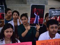 Doctors and medical students are protesting during a nationwide strike against the rape and murder of their colleague in India's West Bengal...