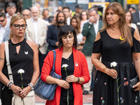 Affected families and politicians are participating in an act of tribute to the victims of the terrorist attacks that took place on August 1...