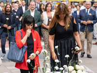 Affected families and politicians are participating in an act of tribute to the victims of the terrorist attacks that took place on August 1...