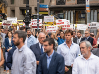 Affected families and politicians are participating in an act of tribute to the victims of the terrorist attacks that took place on August 1...