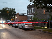 One person is being killed and two others are being injured in a shooting in Chicago, Illinois, United States, on August 17, 2024. At approx...