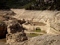 The Ulldecona reservoir in southern Catalonia, 2 hours from Barcelona, is being well below 1% of its water capacity. Despite the rains of re...