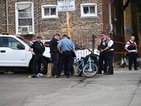 A male victim in his 30s is being shot in the neck and back and is being killed in Chicago, Illinois, United States, on August 17, 2024. At...