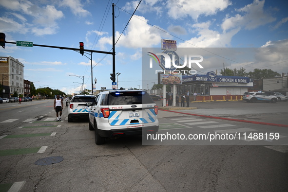 A male victim in his 30s is being shot in the neck and back and is being killed in Chicago, Illinois, United States, on August 17, 2024. At...