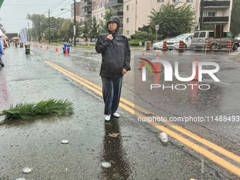 Severe thunderstorms are hitting Toronto, Ontario, Canada, on August 17, 2024. Environment and Climate Change Canada (ECCC) is issuing a rai...