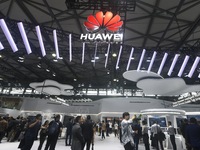 Visitors are visiting Huawei's stand at the Mobile World Congress 2024 in Shanghai, China, on June 26, 2024. (