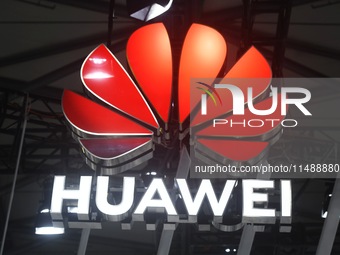 Visitors are visiting Huawei's stand at the Mobile World Congress 2024 in Shanghai, China, on June 26, 2024. (