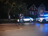 One teenager is dead and another teenager is injured after they are shot at while on a porch in Chicago, Illinois, United States, on August...