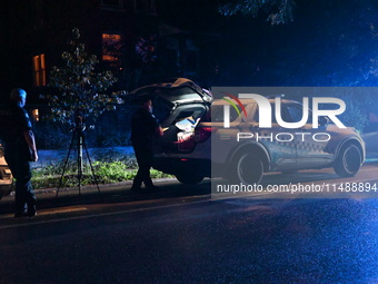 One teenager is dead and another teenager is injured after they are shot at while on a porch in Chicago, Illinois, United States, on August...