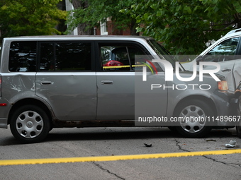 A 40-year-old male victim is being critically wounded after being shot while driving in Chicago, Illinois, United States, on August 18, 2024...