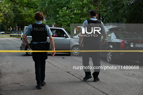 A 40-year-old male victim is being critically wounded after being shot while driving in Chicago, Illinois, United States, on August 18, 2024...