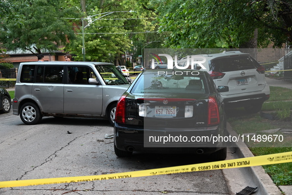 A 40-year-old male victim is being critically wounded after being shot while driving in Chicago, Illinois, United States, on August 18, 2024...