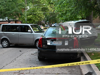 A 40-year-old male victim is being critically wounded after being shot while driving in Chicago, Illinois, United States, on August 18, 2024...