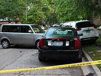 A 40-year-old male victim is being critically wounded after being shot while driving in Chicago, Illinois, United States, on August 18, 2024...