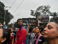 People are participating in a protest rally against the rape and murder of a second-year PGD Doctor at RG Kar Medical College, in Kolkata, I...