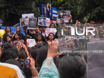 People are participating in a protest rally against the rape and murder of a second-year PGD Doctor at RG Kar Medical College, in Kolkata, I...