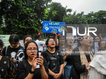 People are participating in a protest rally against the rape and murder of a second-year PGD Doctor at RG Kar Medical College, in Kolkata, I...